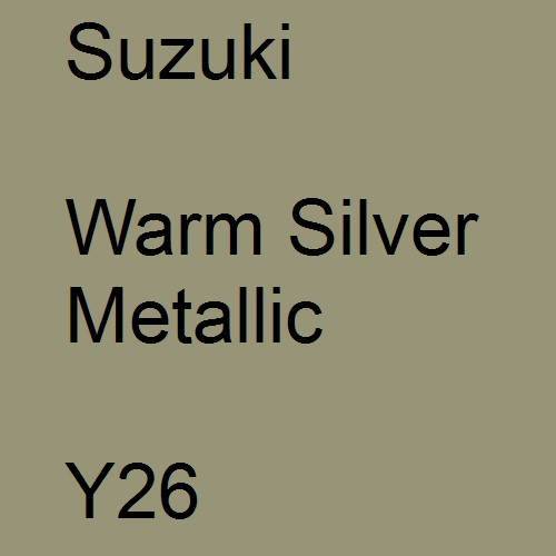 Suzuki, Warm Silver Metallic, Y26.